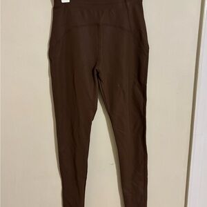 Brown High-Waisted Women's Pants